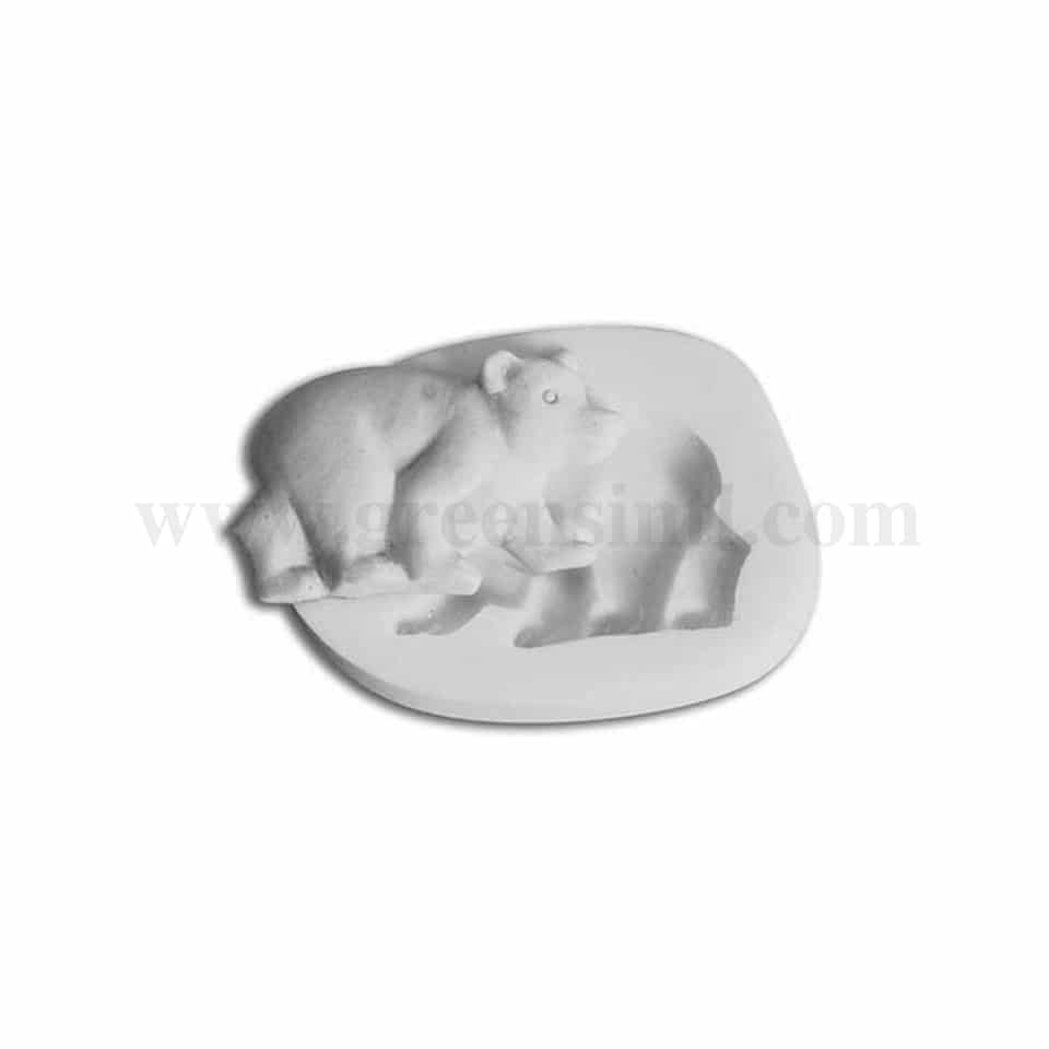 GREENS CHOICE Silicone Mould Bear 48 x 33 mm