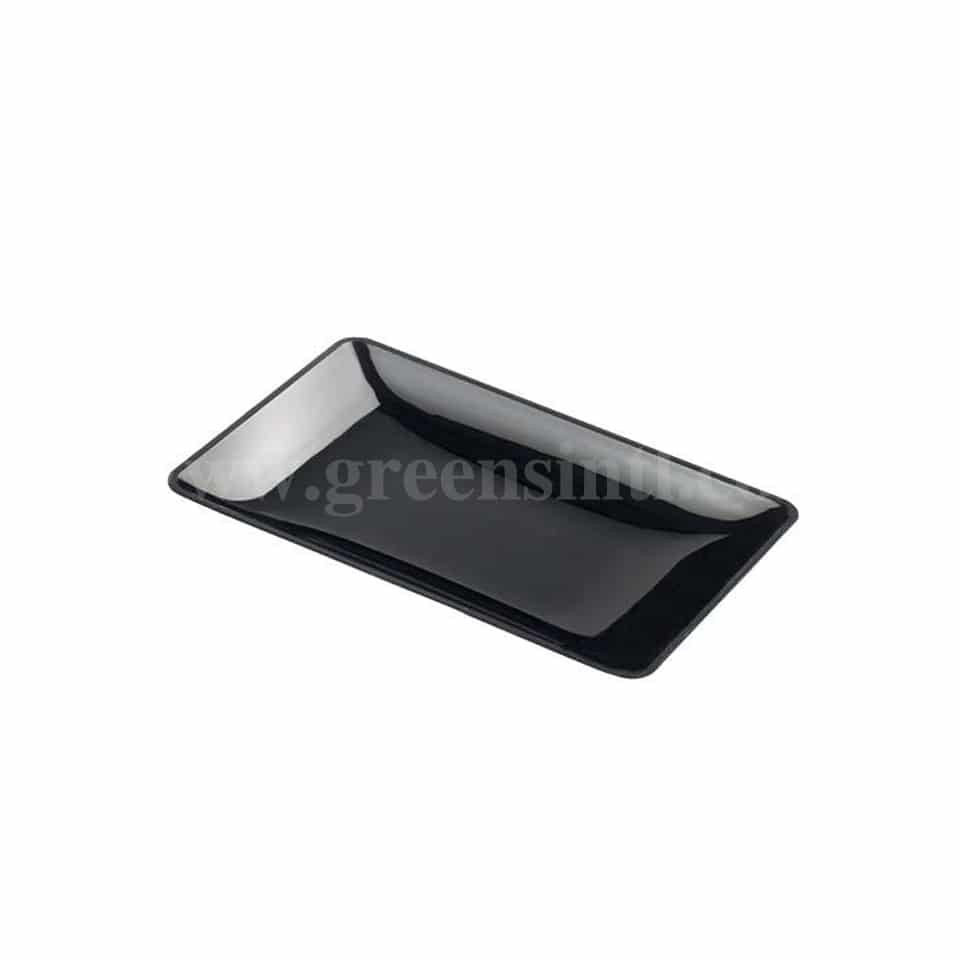 SOLIA Fluid Plate Rectangular Black 90 x 60 x 9 mm-25 Pcs