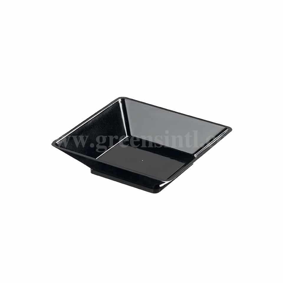 SOLIA Coupelle Mini Dish Square Black Plate 67 x 67 x 18mm-50 Pcs