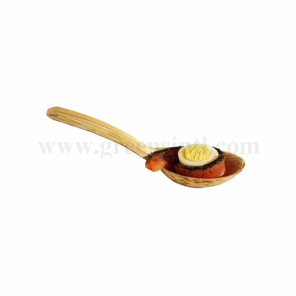 SOLIA Bamboo Leaf Spoon 130 x 40 x 38 mm-50 Pcs