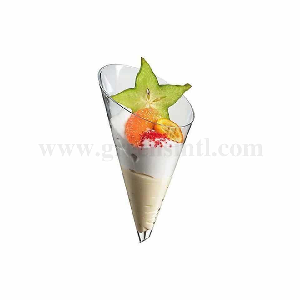 SOLIA Large Cone Transparent / Dessert Cups 95/80 x h165 mm-150 ml-20 Pcs