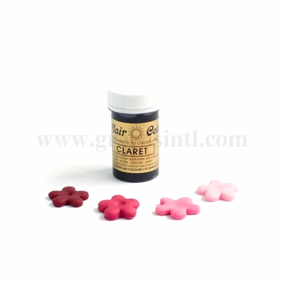 SUGARFLAIR Spectral Gel Colour Claret 25g