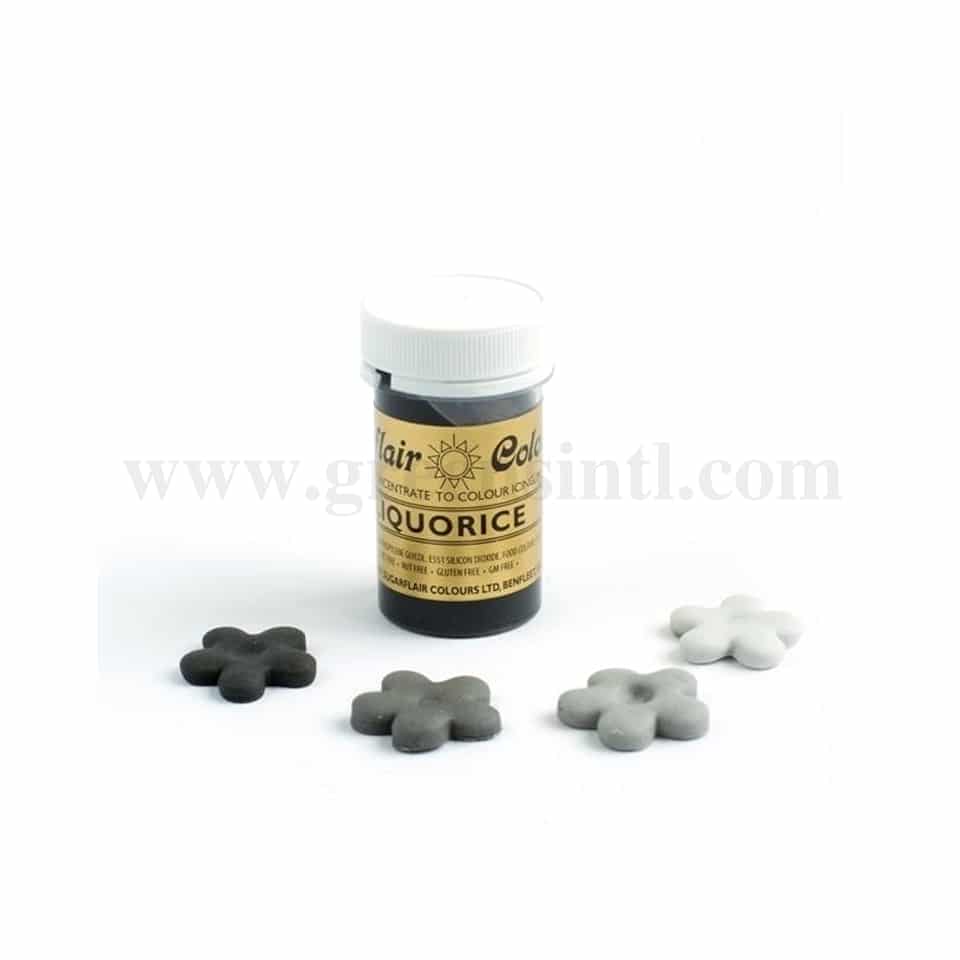 SUGARFLAIR Spectral Gel Colour Liquorice 25g