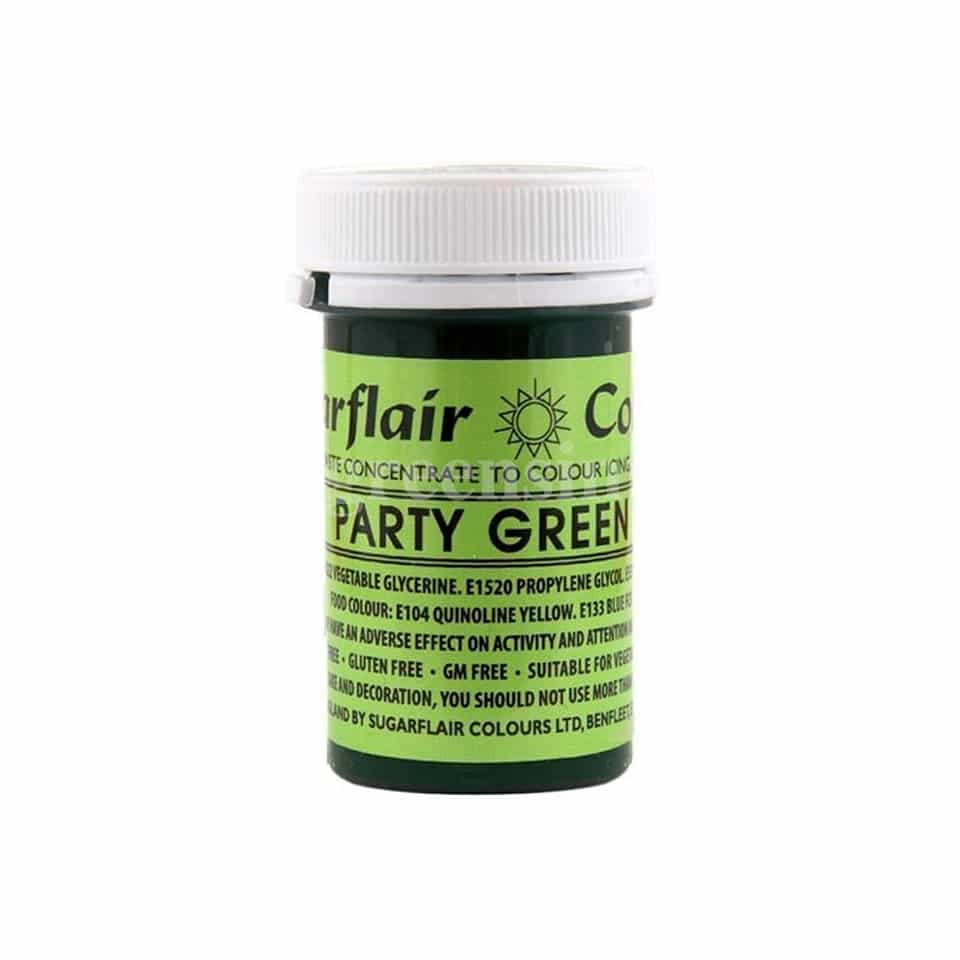 SUGARFLAIR Spectral Gel Colour Party Green 25g