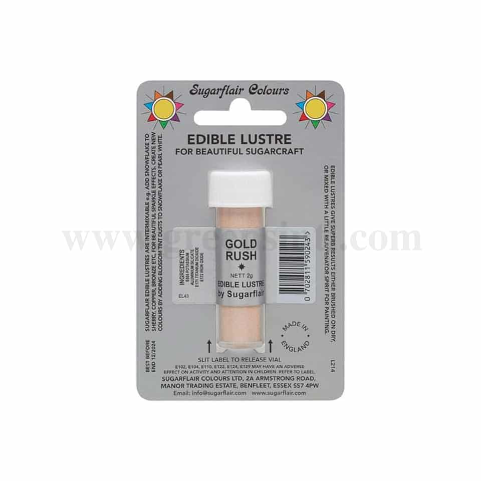 SUGARFLAIR Edible Lustre Glitter Gold Rush 2g
