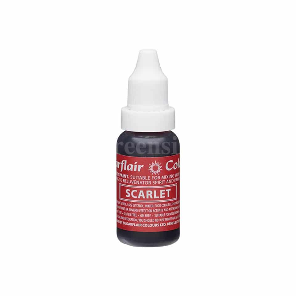 SUGARFLAIR Sugartint Concentrated Droplet Colour Scarlet 14 ml