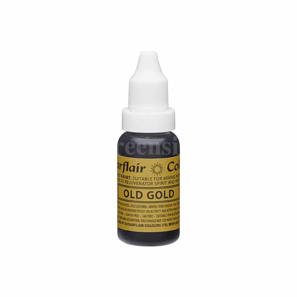 SUGARFLAIR Sugartint Concentrated Droplet Colour Old Gold 14 ml