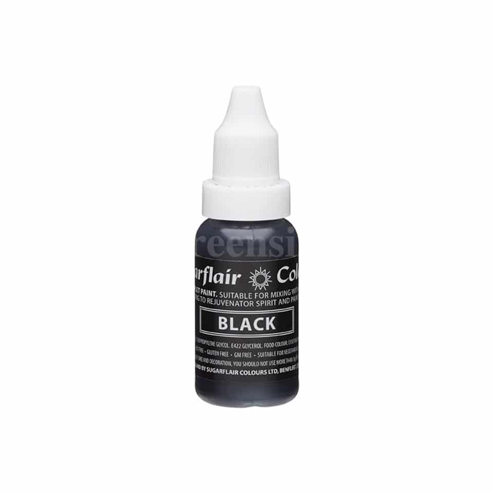 SUGARFLAIR Sugartint Concentrated Droplet Colour Black 14 ml