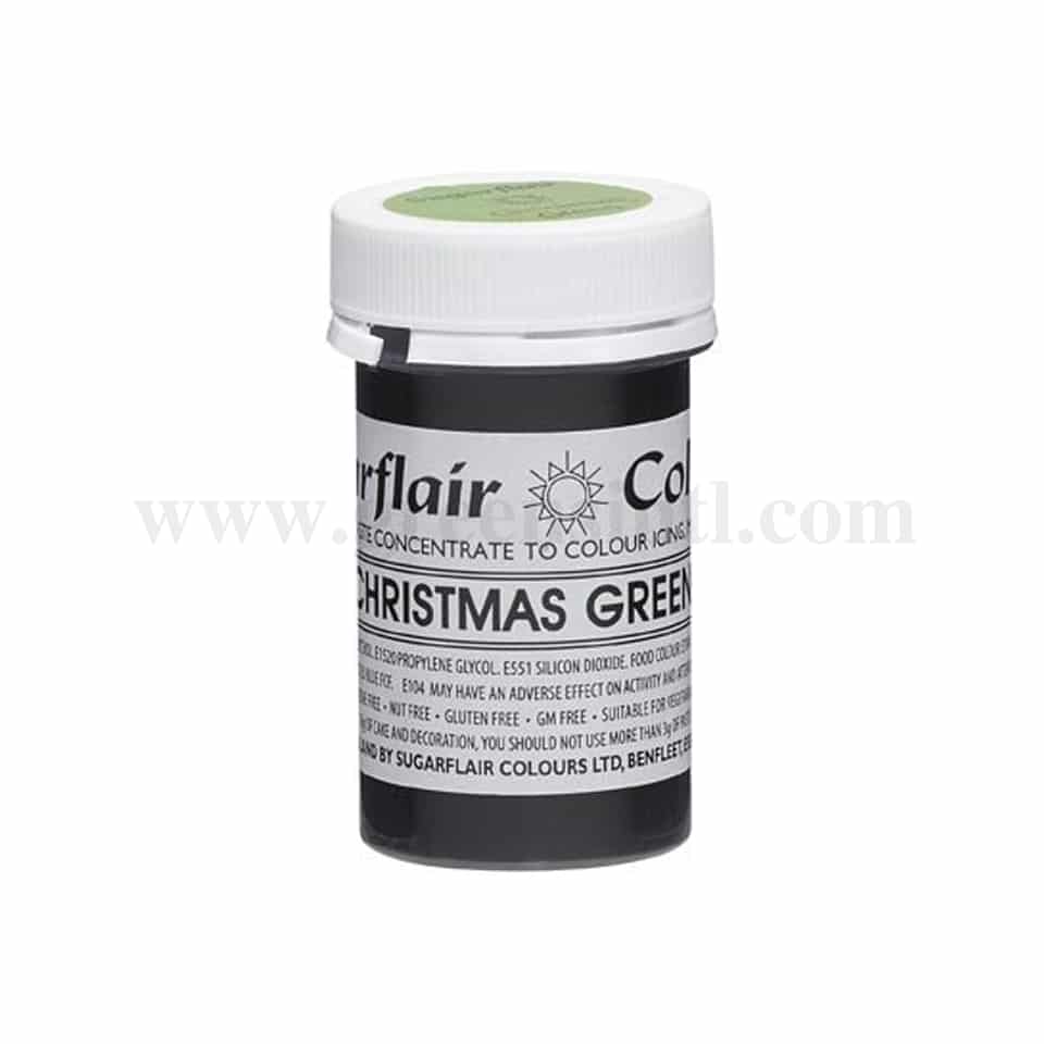 SUGARFLAIR Tartranil Concentrated Gel Color Christmas Green 25g