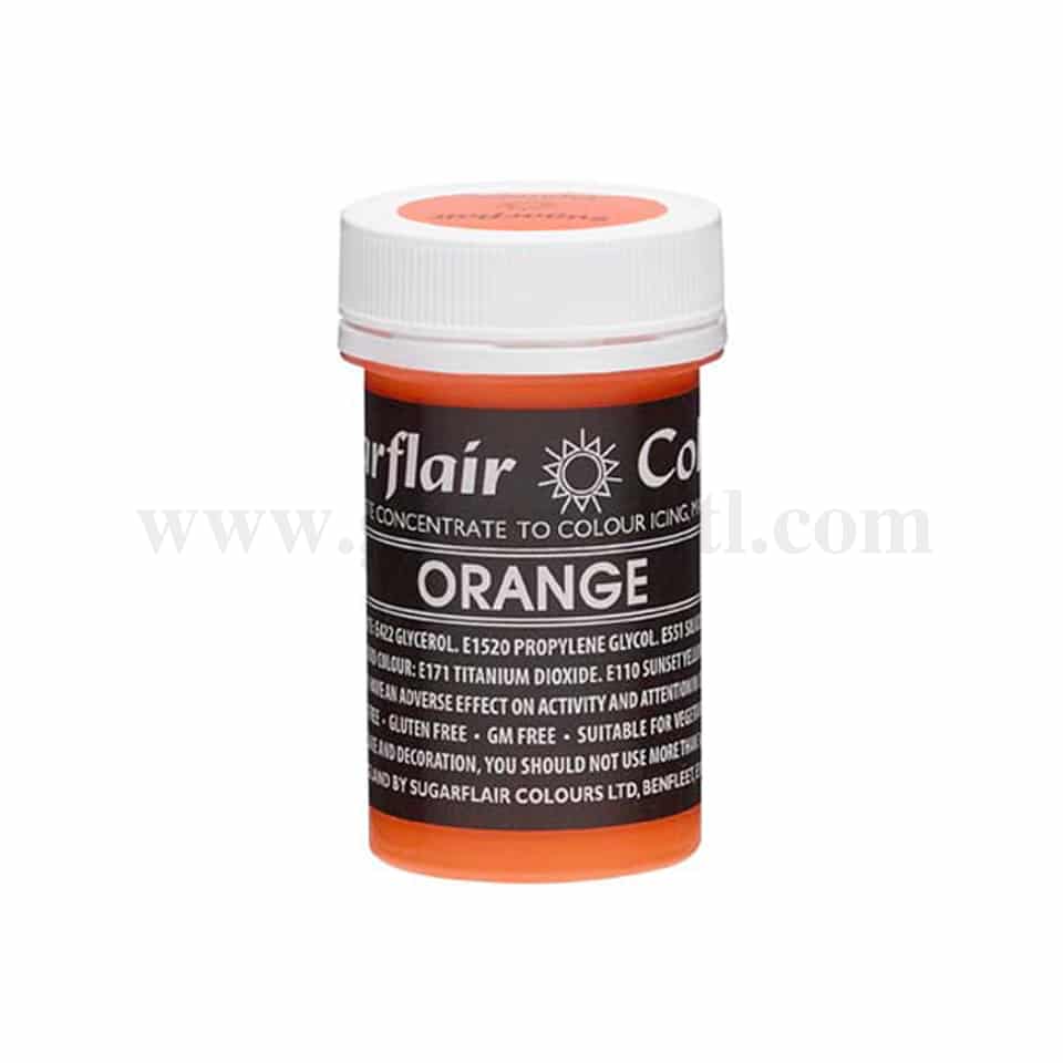 SUGARFLAIR Pastel Concentrated Gel Color Orange 25g