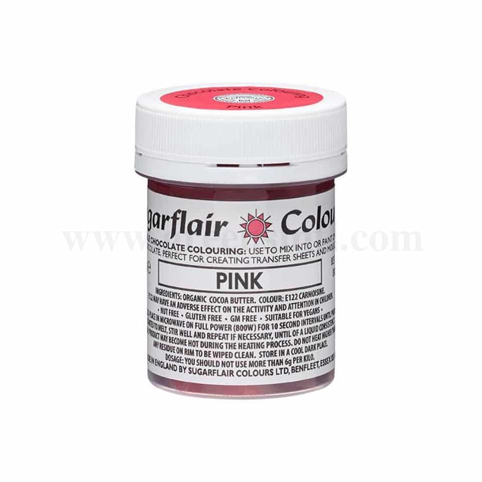 SUGARFLAIR Chocolate Gel Color Pink 35 g
