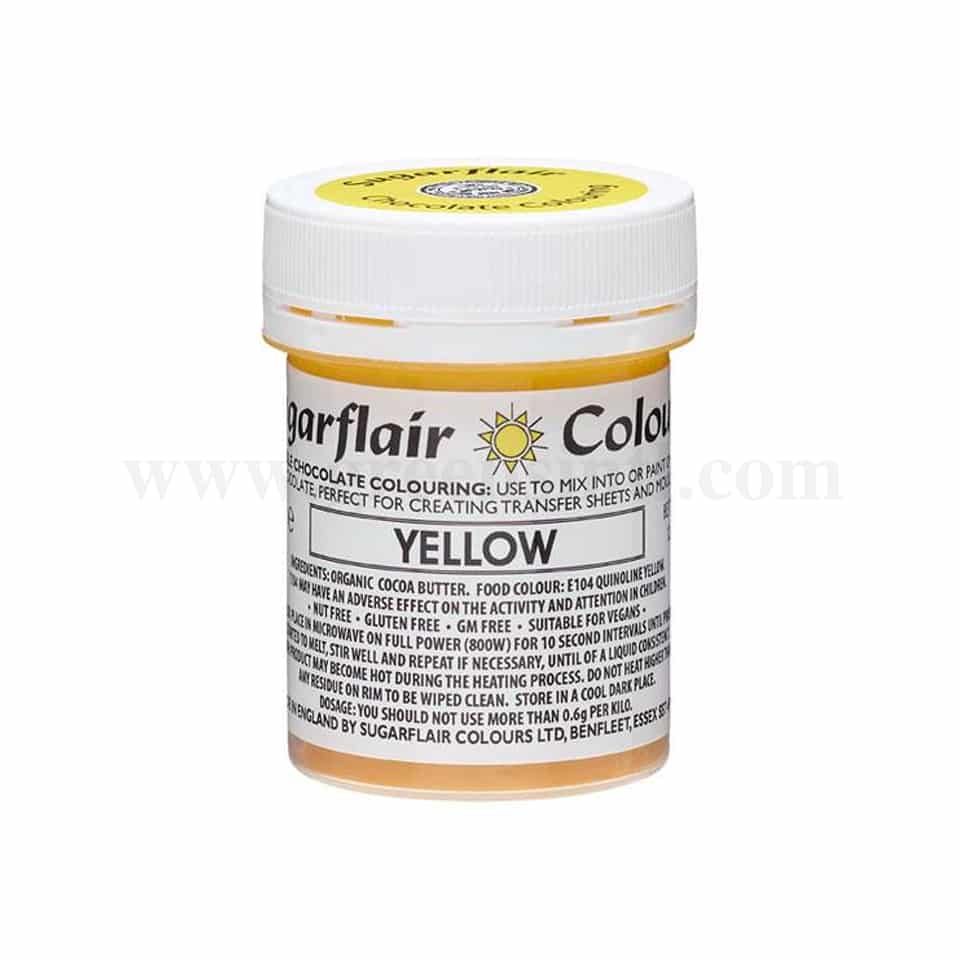 SUGARFLAIR Chocolate Gel Color Yellow 35 g