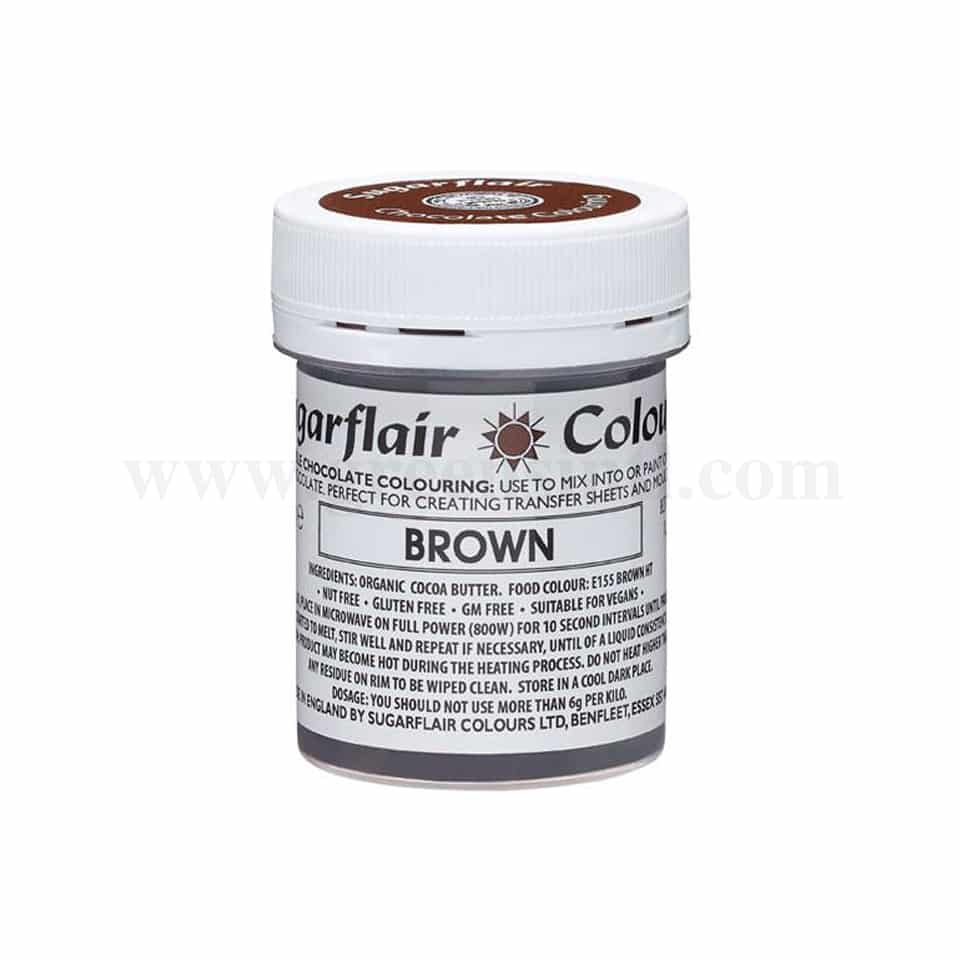 SUGARFLAIR Chocolate Gel Color Brown 35 g
