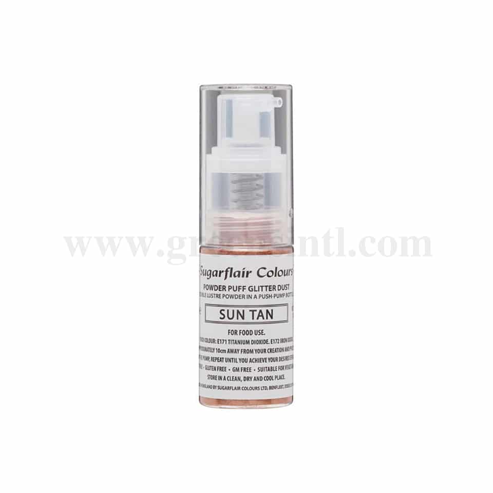 SUGARFLAIR Powder Puff Glitter Dust Sun Tan -10g