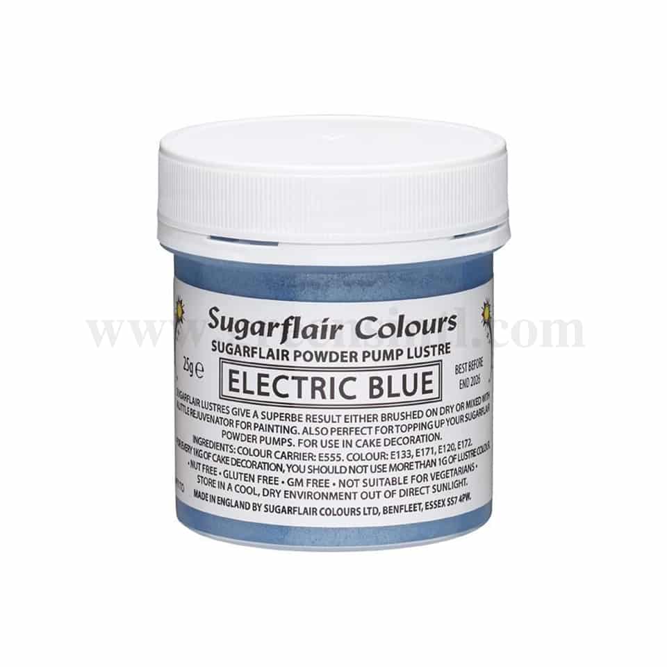 SUGARFLAIR Edible Glitter Dust Electric Blue 25g