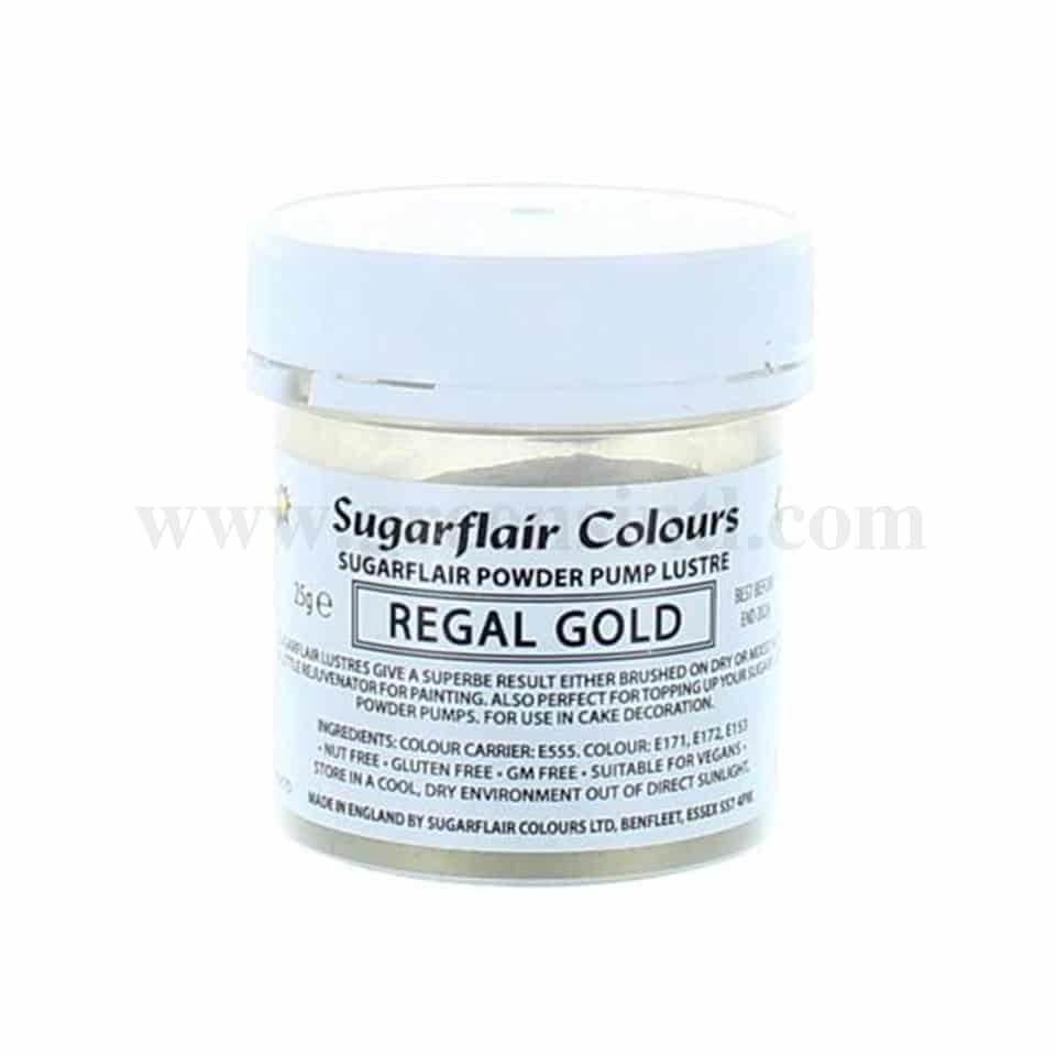 SUGARFLAIR Edible Glitter Dust Regal Gold 25g