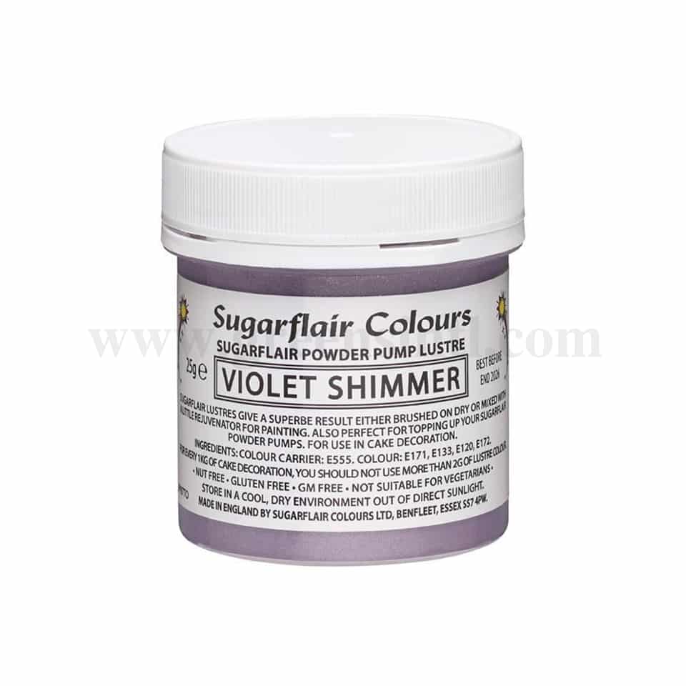SUGARFLAIR Edible Glitter Dust Violet Shimmer 25g