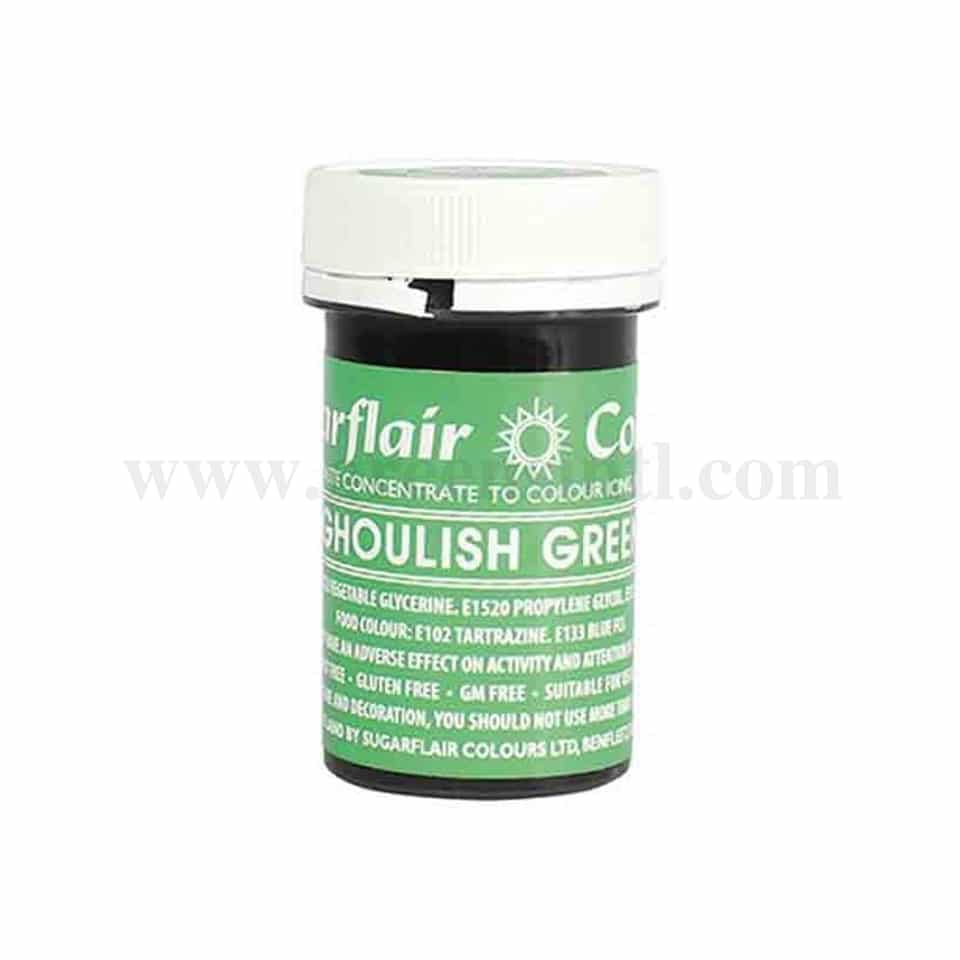 SUGARFLAIR Spectral Gel Colour Ghoulish Green 25g