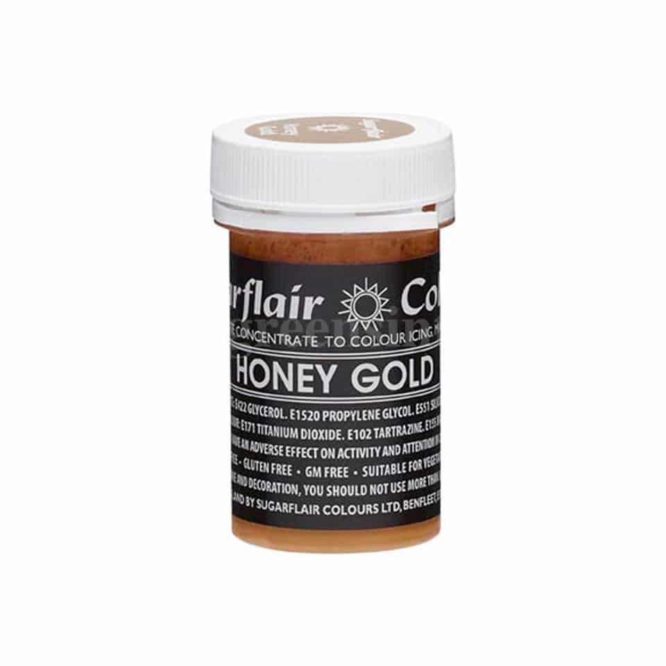 SUGARFLAIR Pastel Concentrated Gel Color Honey Gold 25g