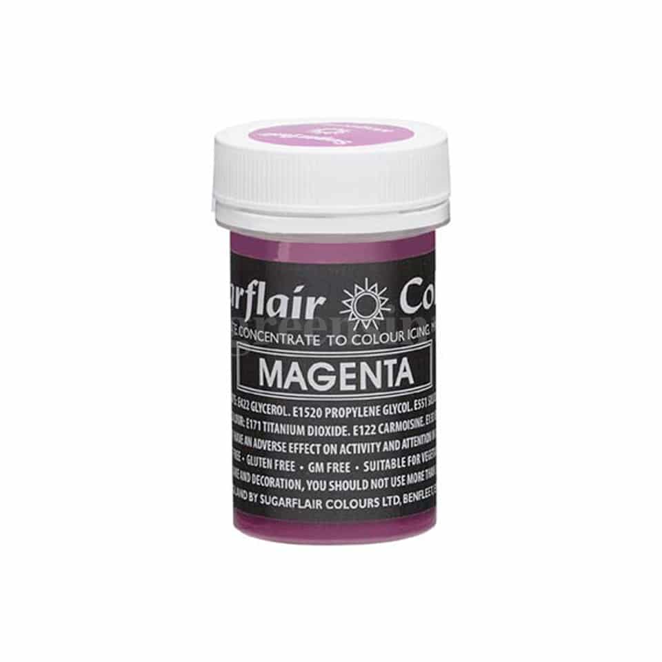 SUGARFLAIR Pastel Concentrated Gel Color Magenta 25g