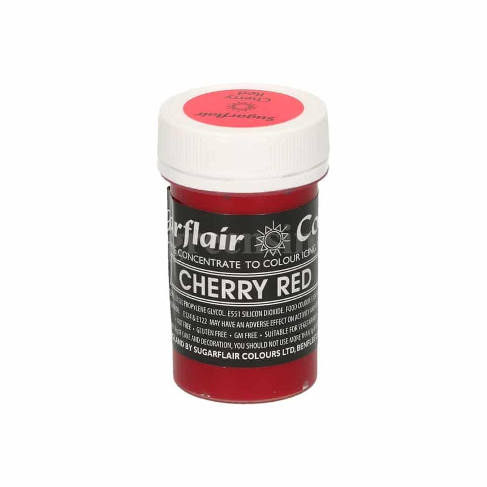SUGARFLAIR Pastel Concentrated Gel Color Cherry Red 25g