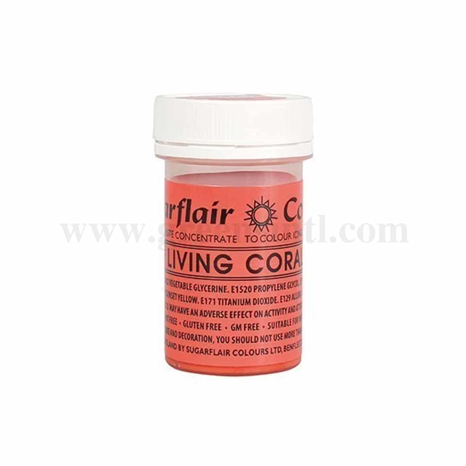 SUGARFLAIR Spectral Gel Colour Living Coral 25g