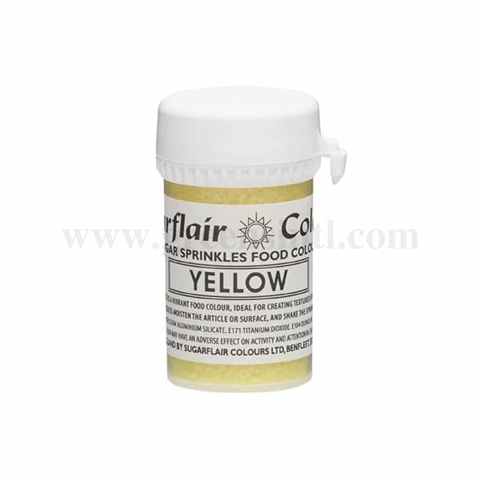 SUGARFLAIR Sugar Sprinkles Yellow 20g