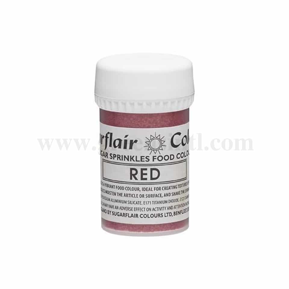 SUGARFLAIR Sugar Sprinkles Red 20g