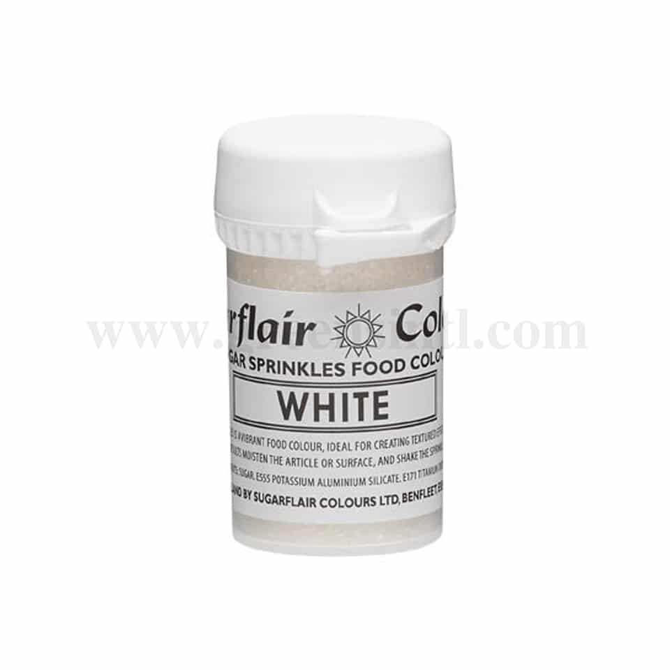SUGARFLAIR Sugar Sprinkles White 20g