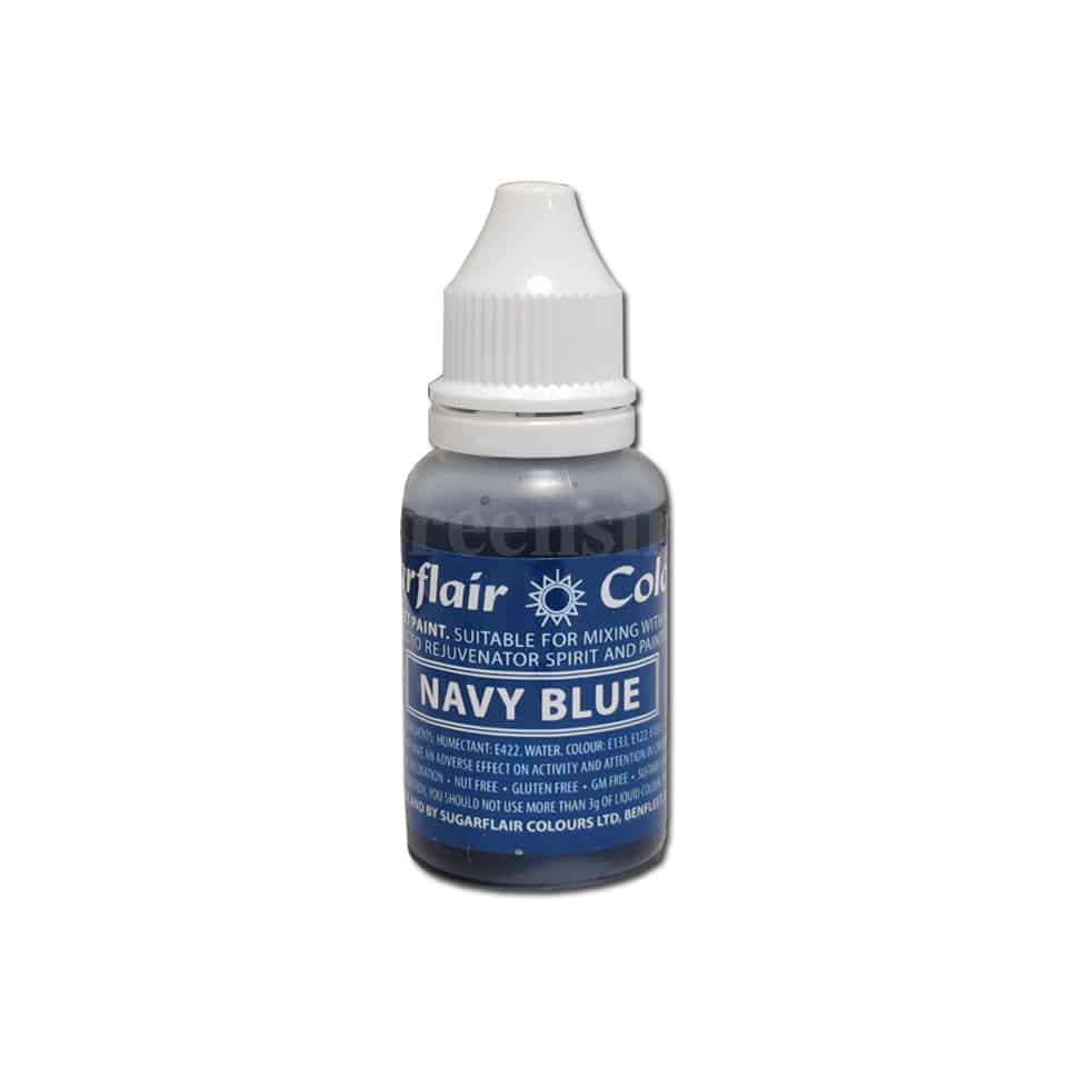 SUGARFLAIR Edible Droplet Paint Navy Blue 14 ml