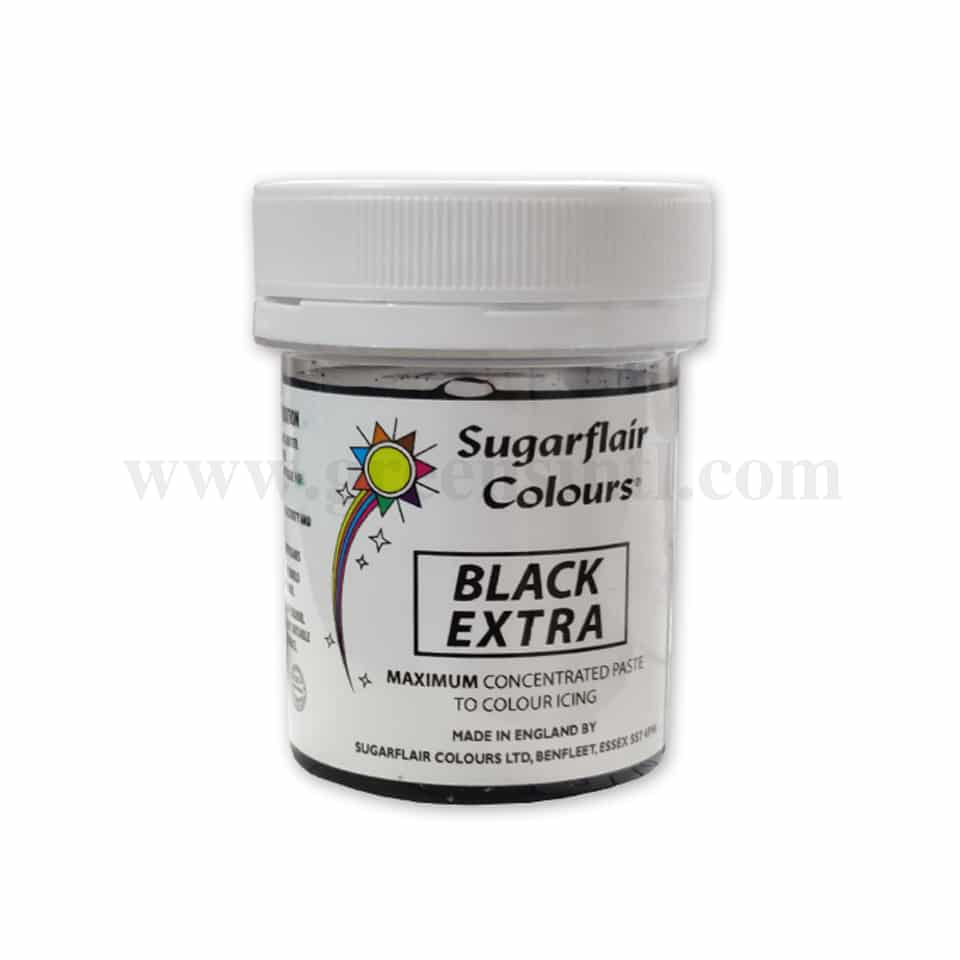 SUGARFLAIR Maximum Concentrated Paste Colour Black Extra 42g