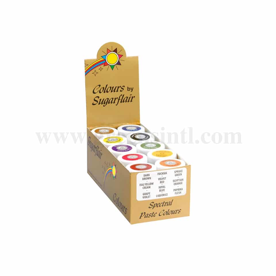 SUGARFLAIR Spectral Paste Mixed Set 10 x 25g