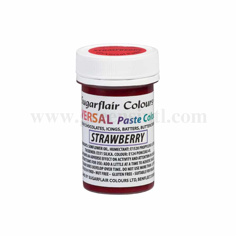 SUGARFLAIR Universal Paste Colour Strawberry 22g
