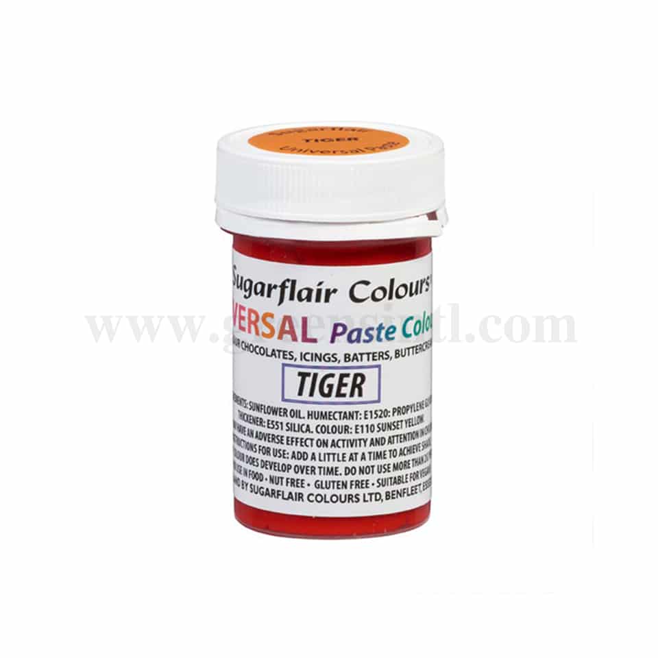 SUGARFLAIR Universal Paste Colour Tiger 22g
