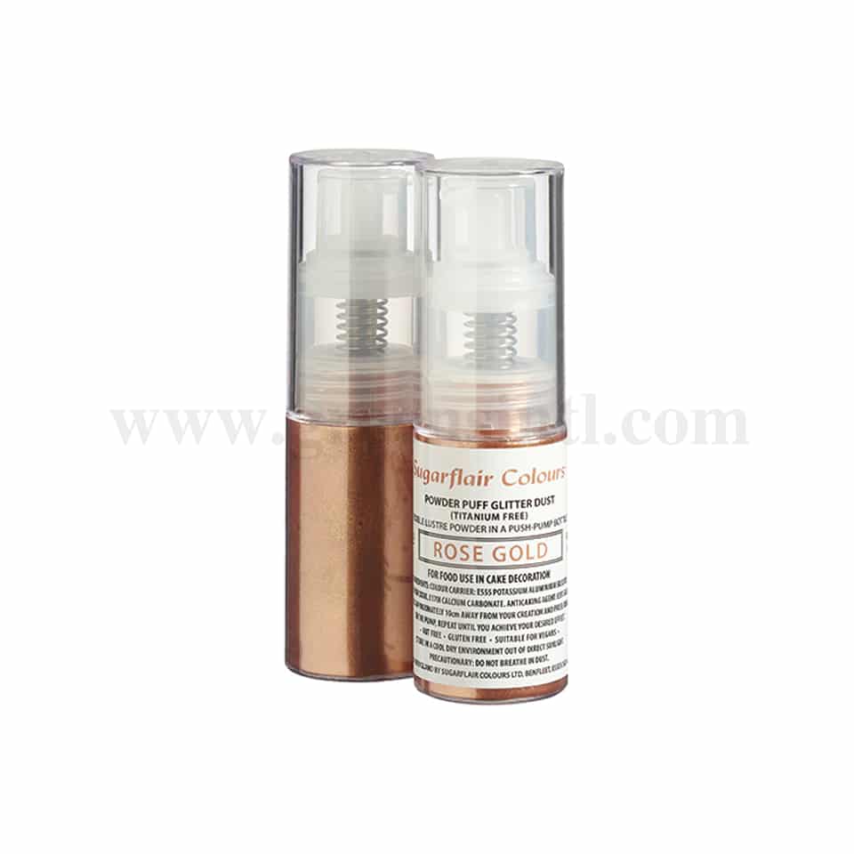SUGARFLAIR Lustre Dust - Powder Pump Spray - Rose Gold-10g