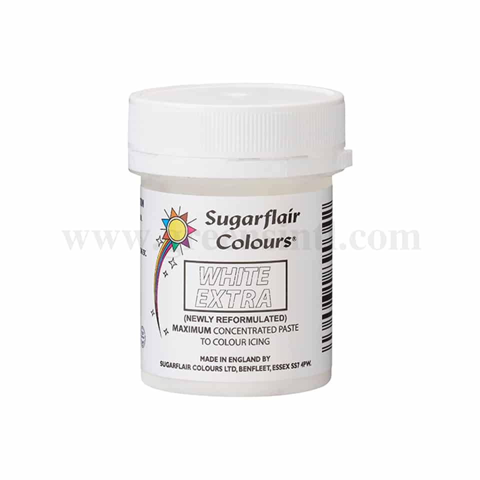 SUGARFLAIR Maximum Concentrated Paste Colour Extra White 42g