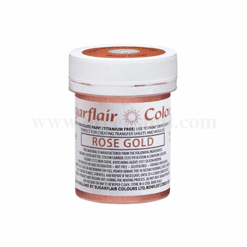 SUGARFLAIR Chocolate Gel Color Rose Gold 35 g