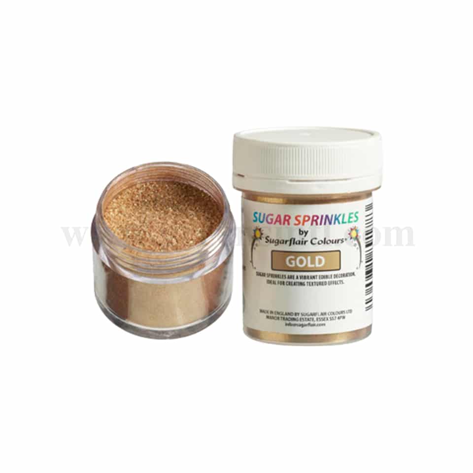 SUGARFLAIR Sugar Sprinkles Gold 40g