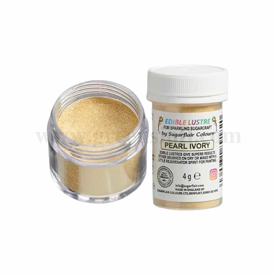 SUGARFLAIR Edible Lustre Pearl Ivory 4g