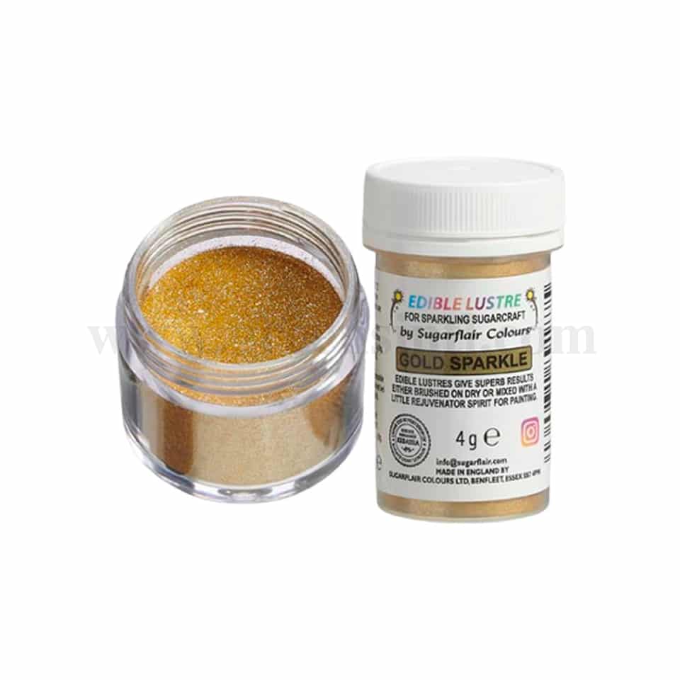 SUGARFLAIR Edible Lustre Gold Sparkle 4g