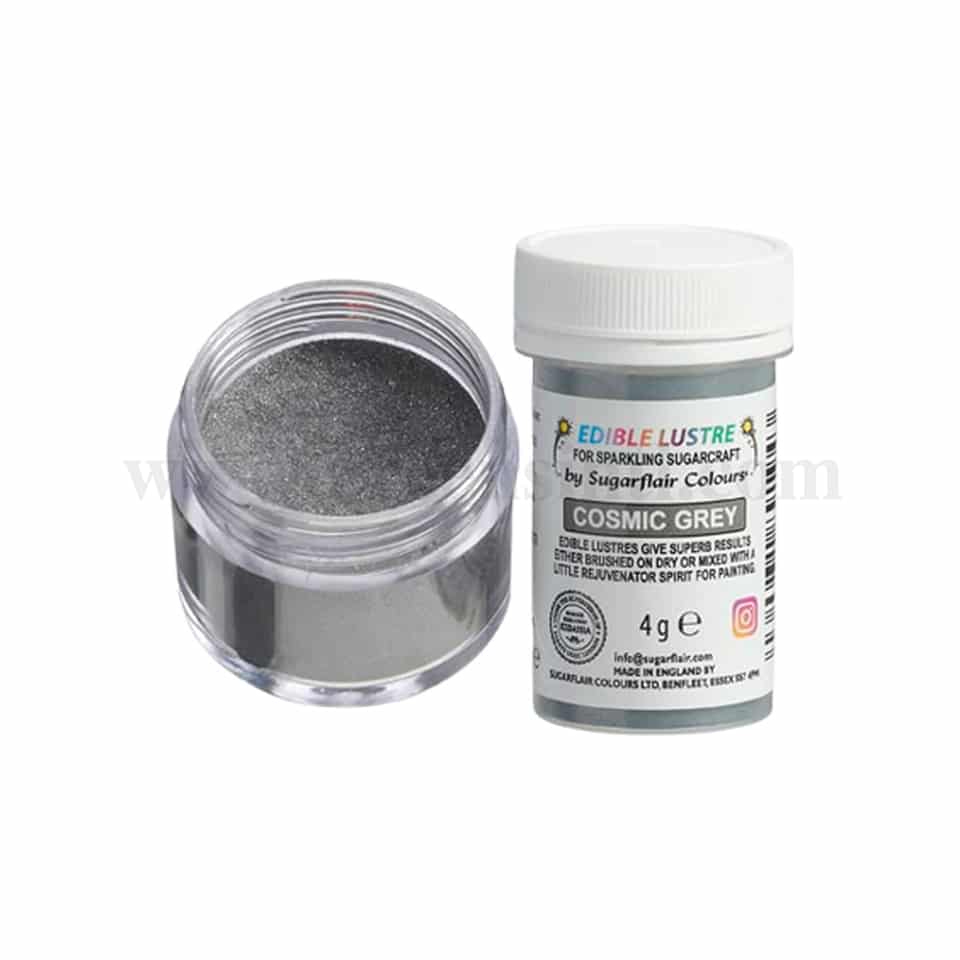 SUGARFLAIR Edible Lustre Cosmic Grey 4g