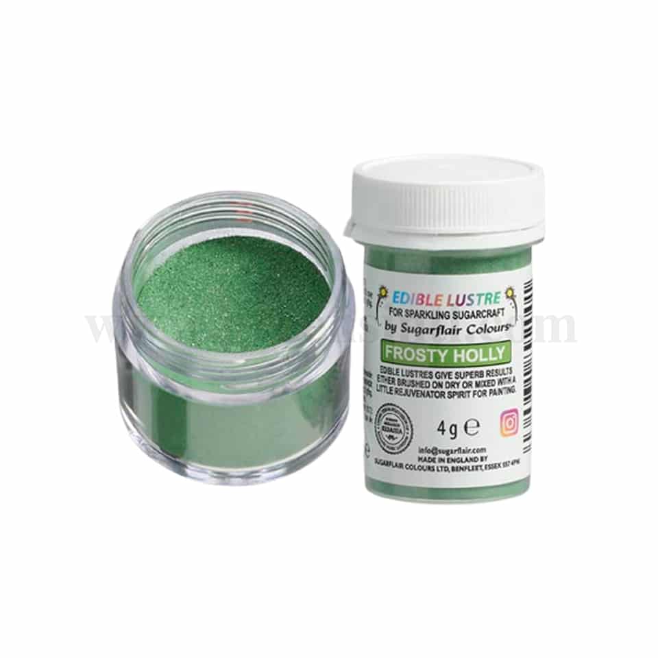 SUGARFLAIR Edible Lustre Frosty Holly 4g