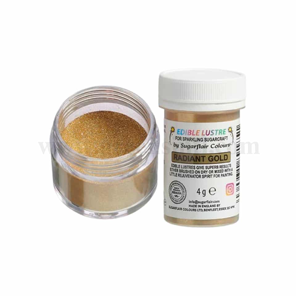 SUGARFLAIR Edible Lustre Radiant Gold 100g