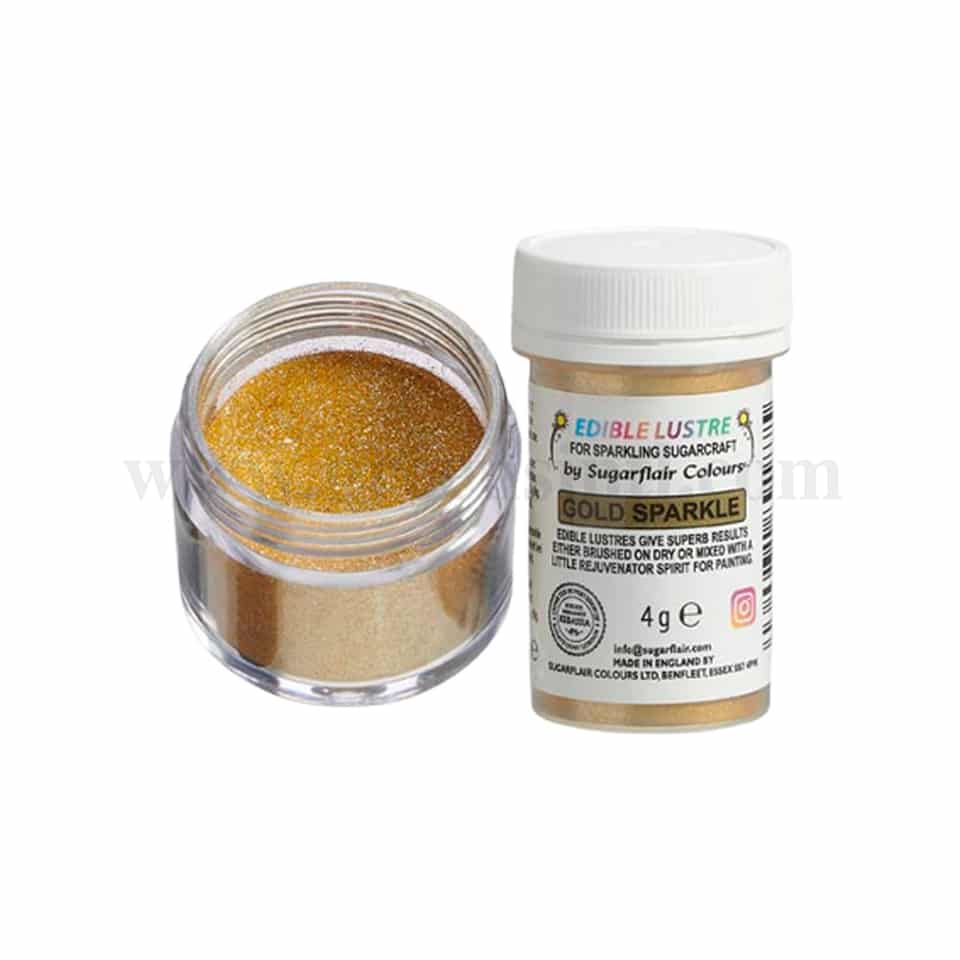 SUGARFLAIR Edible Lustre Gold Sparkle 100g