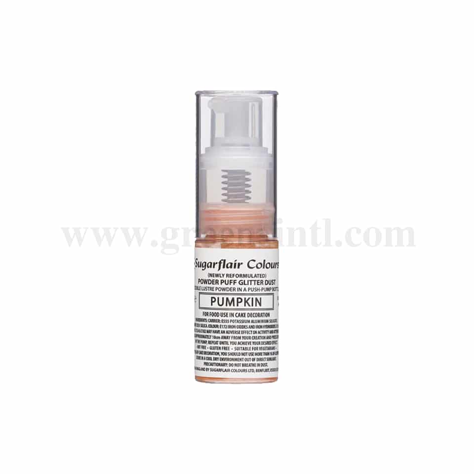 SUGARFLAIR Lustre Dust - Powder Pump Spray - Pumpkin-10g