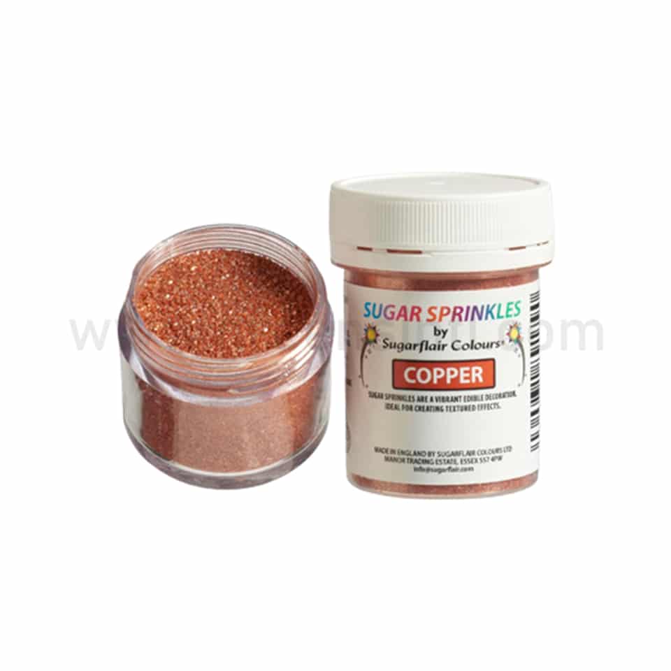 SUGARFLAIR Sugar Sprinkles Copper 40g