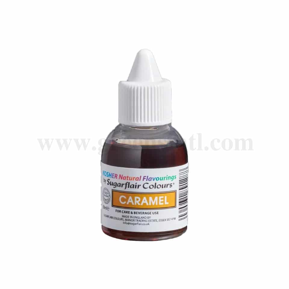 SUGARFLAIR Concentrated Kosher Natural Food Flavour Caramel 30ml
