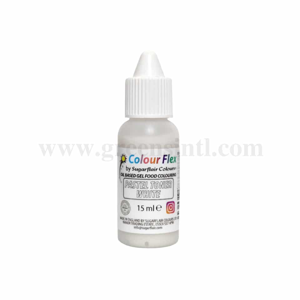 SUGARFLAIR Colour Flex Oil Colour White 15ml
