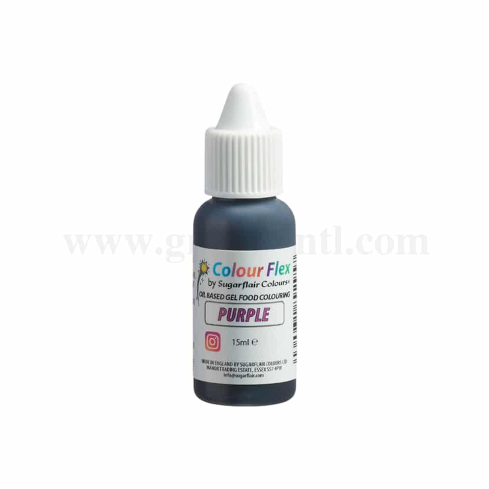 SUGARFLAIR Colour Flex Oil Colour Purple 15ml