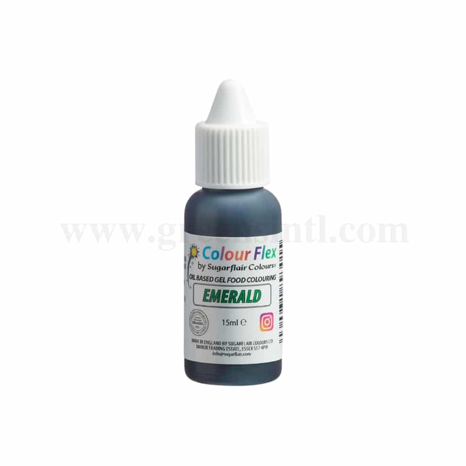 SUGARFLAIR Colour Flex Oil Colour Emerald 15ml